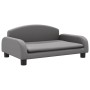 Graues Hundebett aus Kunstleder, 70x45x30 cm von vidaXL, Betten für Hunde - Ref: Foro24-171968, Preis: 78,84 €, Rabatt: %
