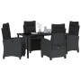 Conjunto de Comedor de Jardín 5 pcs Negro ratán sintético en Conjuntos de jardín | Comprar online en Foro24
