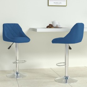 Kitchen stool 2 units in blue velvet by vidaXL, Kitchen stools - Ref: Foro24-335309, Price: 143,66 €, Discount: %