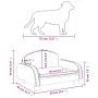 Cama para perros de cuero sintético marrón 50x40x30 cm by vidaXL, Beds for dogs - Ref: Foro24-171978, Price: 65,41 €, Discoun...