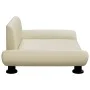 Cream synthetic leather dog bed 70x45x28 cm by vidaXL, Beds for dogs - Ref: Foro24-172002, Price: 69,44 €, Discount: %