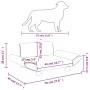 Cream synthetic leather dog bed 70x45x28 cm by vidaXL, Beds for dogs - Ref: Foro24-172002, Price: 69,44 €, Discount: %