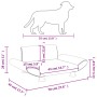 Cremefarbenes Hundebett aus Kunstleder, 70 x 45 x 28 cm von vidaXL, Betten für Hunde - Ref: Foro24-172002, Preis: 70,77 €, Ra...
