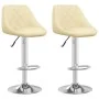 Küchenhocker 2 Einheiten cremefarbenes Kunstleder von vidaXL, Küchenhocker - Ref: Foro24-335183, Preis: 142,82 €, Rabatt: %