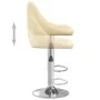 Küchenhocker 2 Einheiten cremefarbenes Kunstleder von vidaXL, Küchenhocker - Ref: Foro24-335183, Preis: 142,82 €, Rabatt: %