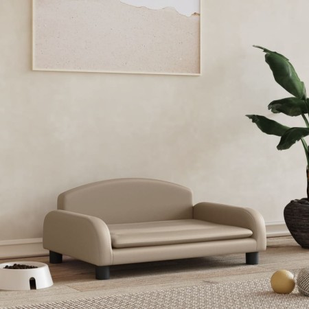 Cappuccino-Kunstleder-Hundebett 70x45x30 cm von vidaXL, Betten für Hunde - Ref: Foro24-171969, Preis: 82,46 €, Rabatt: %