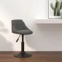 Dark Gray Velvet Kitchen Stool by vidaXL, Kitchen stools - Ref: Foro24-335317, Price: 78,78 €, Discount: %