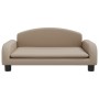 Cappuccino-Kunstleder-Hundebett 70x45x30 cm von vidaXL, Betten für Hunde - Ref: Foro24-171969, Preis: 82,46 €, Rabatt: %