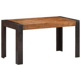 Mesa de comedor madera maciza de mango en bruto 140x70x76 cm