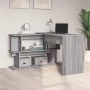 Eckschreibtisch aus grauem Sonoma-Sperrholz, 200 x 50 x 76 cm von vidaXL, Schreibtische - Ref: Foro24-815424, Preis: 98,43 €,...