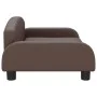 Brown synthetic leather dog bed 70x45x30 cm by vidaXL, Beds for dogs - Ref: Foro24-171967, Price: 70,23 €, Discount: %