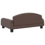 Brown synthetic leather dog bed 70x45x30 cm by vidaXL, Beds for dogs - Ref: Foro24-171967, Price: 70,23 €, Discount: %