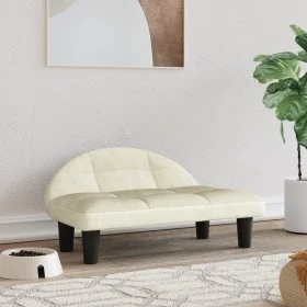 Cama para perros de terciopelo crema 70x52x30 cm de vidaXL, Camas para perros - Ref: Foro24-171944, Precio: 54,37 €, Descuent...