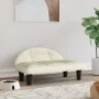 Cama para perros de terciopelo crema 70x52x30 cm de vidaXL, Camas para perros - Ref: Foro24-171944, Precio: 61,94 €, Descuent...