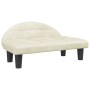 Cremefarbenes Hundebett aus Samt, 70 x 52 x 30 cm von vidaXL, Betten für Hunde - Ref: Foro24-171944, Preis: 63,07 €, Rabatt: %