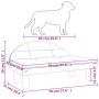 Cremefarbenes Hundebett aus Samt, 70 x 52 x 30 cm von vidaXL, Betten für Hunde - Ref: Foro24-171944, Preis: 63,07 €, Rabatt: %