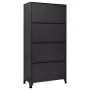 Anthracite gray and red steel locker 90x45x180 cm by vidaXL, Lockers and storage cabinets - Ref: Foro24-339801, Price: 326,02...