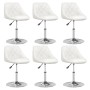 Dining chairs 6 units white synthetic leather by vidaXL, dining chairs - Ref: Foro24-3088645, Price: 354,03 €, Discount: %