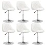 Sillas de comedor 6 unidades cuero sintético blanco de vidaXL, Sillas de comedor - Ref: Foro24-3088645, Precio: 345,73 €, Des...