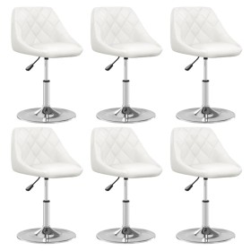 Dining chairs 6 units white synthetic leather by vidaXL, dining chairs - Ref: Foro24-3088645, Price: 354,03 €, Discount: %