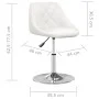 Sillas de comedor 6 unidades cuero sintético blanco de vidaXL, Sillas de comedor - Ref: Foro24-3088645, Precio: 345,73 €, Des...
