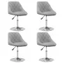 Swivel dining chairs 4 units light gray velvet by vidaXL, dining chairs - Ref: Foro24-3088758, Price: 222,33 €, Discount: %