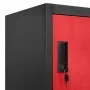 Anthracite gray and red steel locker 90x45x180 cm by vidaXL, Lockers and storage cabinets - Ref: Foro24-339801, Price: 326,02...