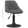 Esszimmerstuhl aus dunkelgrauem Samt von vidaXL, Essstühle - Ref: Foro24-3088814, Preis: 80,60 €, Rabatt: %