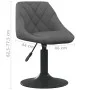 Esszimmerstuhl aus dunkelgrauem Samt von vidaXL, Essstühle - Ref: Foro24-3088814, Preis: 78,80 €, Rabatt: %