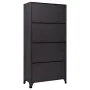 Anthracite gray and red steel locker 90x45x180 cm by vidaXL, Lockers and storage cabinets - Ref: Foro24-339817, Price: 326,35...