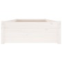 Weißer Bettrahmen mit Schubladen 75x190 cm von vidaXL, Betten und Lattenroste - Ref: Foro24-3103454, Preis: 165,03 €, Rabatt: %