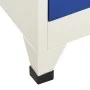 Grauer und blauer Stahlschrank 90x45x180 cm von vidaXL, Schließfächer und Lagerschränke - Ref: Foro24-339818, Preis: 336,73 €...