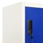 Grauer und blauer Stahlschrank 90x45x180 cm von vidaXL, Schließfächer und Lagerschränke - Ref: Foro24-339818, Preis: 336,73 €...