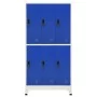 Gray and blue steel locker 90x45x180 cm by vidaXL, Lockers and storage cabinets - Ref: Foro24-339802, Price: 361,72 €, Discou...