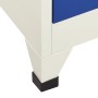 Grauer und blauer Stahlspind 90x45x180 cm von vidaXL, Schließfächer und Lagerschränke - Ref: Foro24-339802, Preis: 375,51 €, ...