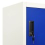 Grauer und blauer Stahlspind 90x45x180 cm von vidaXL, Schließfächer und Lagerschränke - Ref: Foro24-339802, Preis: 375,51 €, ...
