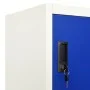 Gray and blue steel locker 90x45x180 cm by vidaXL, Lockers and storage cabinets - Ref: Foro24-339802, Price: 361,72 €, Discou...