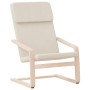 Cremefarbener Relaxsessel aus Stoff von vidaXL, Sessel - Ref: Foro24-351050, Preis: 80,56 €, Rabatt: %