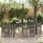 Conjunto de Comedor de Jardín 5 pcs Gris Poliratán en Conjuntos de jardín | Comprar online en Foro24