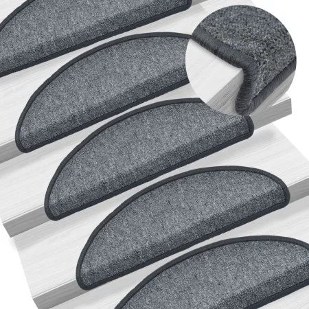 Stair mats 15 units dark gray 65x24x4 cm by vidaXL, Stair mats - Ref: Foro24-133885, Price: 70,71 €, Discount: %