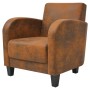 Brauner Sessel aus Kunstleder von vidaXL, Sessel - Ref: Foro24-243588, Preis: 204,21 €, Rabatt: %