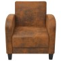 Brauner Sessel aus Kunstleder von vidaXL, Sessel - Ref: Foro24-243588, Preis: 204,21 €, Rabatt: %