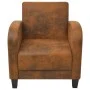 Brauner Sessel aus Kunstleder von vidaXL, Sessel - Ref: Foro24-243588, Preis: 193,91 €, Rabatt: %