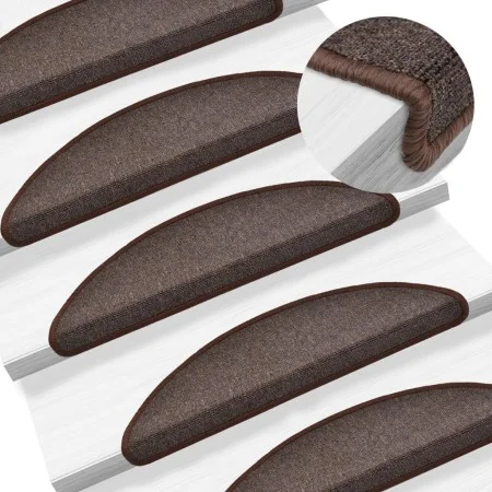 Stair mats 10 units coffee brown 56x17x3 cm by vidaXL, Stair mats - Ref: Foro24-149743, Price: 39,77 €, Discount: %