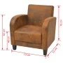 Brauner Sessel aus Kunstleder von vidaXL, Sessel - Ref: Foro24-243588, Preis: 193,91 €, Rabatt: %