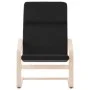 Entspannungssessel aus schwarzem Stoff von vidaXL, Sessel - Ref: Foro24-351055, Preis: 96,68 €, Rabatt: %