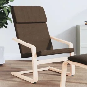 Sillón de relax de tela marrón oscuro de vidaXL, Sillones - Ref: Foro24-351056, Precio: 80,55 €, Descuento: %