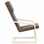Dark brown fabric recliner by vidaXL, Armchairs - Ref: Foro24-351056, Price: 80,55 €, Discount: %