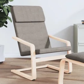 Sillón de relax de tela gris taupe de vidaXL, Sillones - Ref: Foro24-351057, Precio: 82,01 €, Descuento: %
