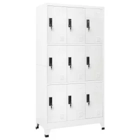 White steel locker 90x45x180 cm by vidaXL, Lockers and storage cabinets - Ref: Foro24-339804, Price: 342,84 €, Discount: %